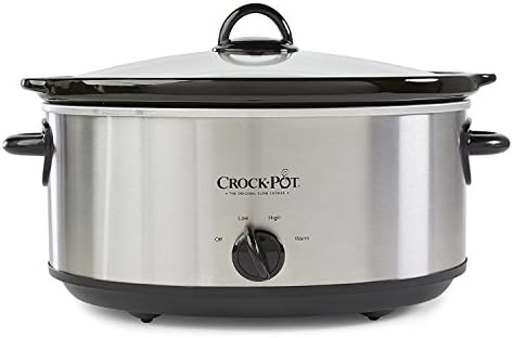 Crock-Pot 7 Quart Oval Manual Slow Cooker – Stainless Steel 07v