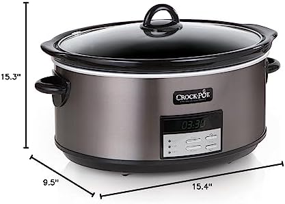 Crock-Pot 8 Quart Programmable Slow Cooker with Auto Warm lxh