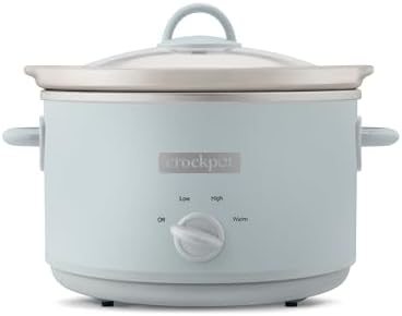 Crock-Pot 4.5 Quart Manual Slow Cooker – Macaroon Blue 34z