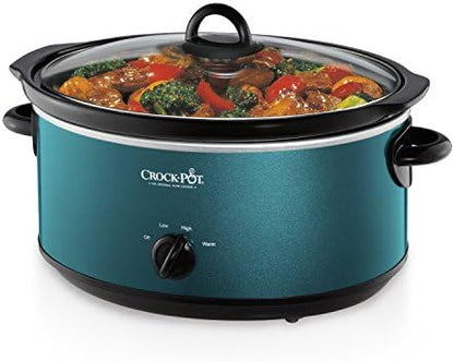 Crock-Pot 7 Quart Manual Slow Cooker – Turquoise 3f4