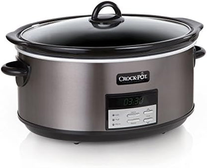 Crock-Pot 8 Quart Programmable Slow Cooker with Auto Warm lxh
