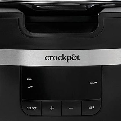 Crock-Pot Thermoshield 6 Quart Slow Cooker with Carry Handles m4w