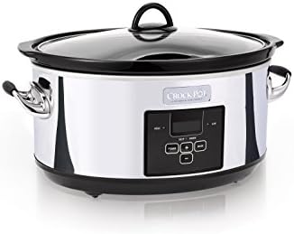 Crock-Pot 7 Quart Programmable Slow Cooker – Polished Platinum q8b
