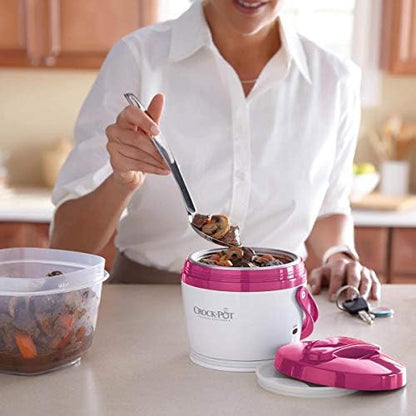 Crock-Pot Lunch Crock Portable Food Warmer 20oz – Pink zy3