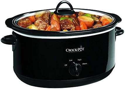 Crock-Pot 8 Quart Manual Slow Cooker – Black 3q9