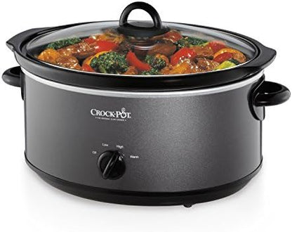 Crock-Pot 7 Quart Slow Cooker – Charcoal j9d