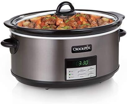 Crock-Pot 8 Quart Programmable Slow Cooker with Auto Warm lxh