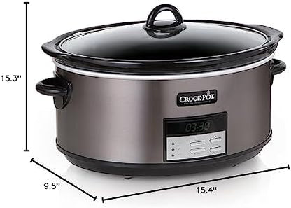 Crock-Pot 8 Quart Programmable Slow Cooker with Auto Warm lxh