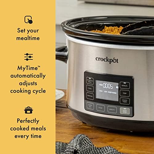 Crock-Pot 7 Quart Portable Programmable Slow Cooker with Timer 487