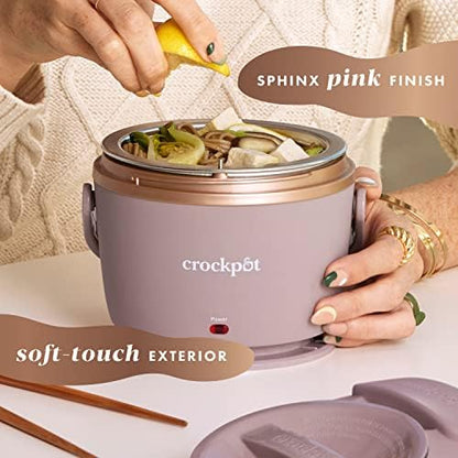 Crock-Pot Electric Lunch Box Food Warmer 20oz – Blush Pink 0bi