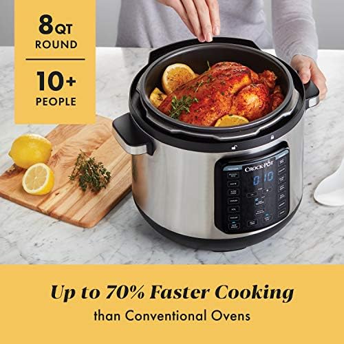 Crock-Pot 8 Quart Express Crock Multi-Use Pressure Cooker 8g1