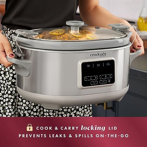 Crock-Pot 7 Quart Programmable Cook & Carry Slow Cooker vge