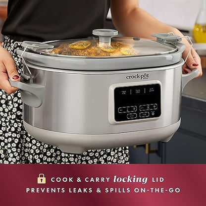 Crock-Pot 7 Quart Programmable Cook & Carry Slow Cooker vge