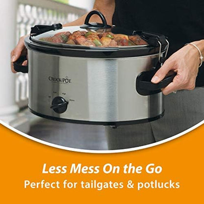 Crock-Pot Cook & Carry 6 Quart Portable Slow Cooker 5xt
