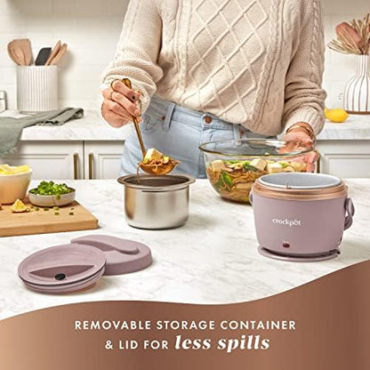 Crock-Pot Electric Lunch Box Food Warmer 20oz – Blush Pink 0bi