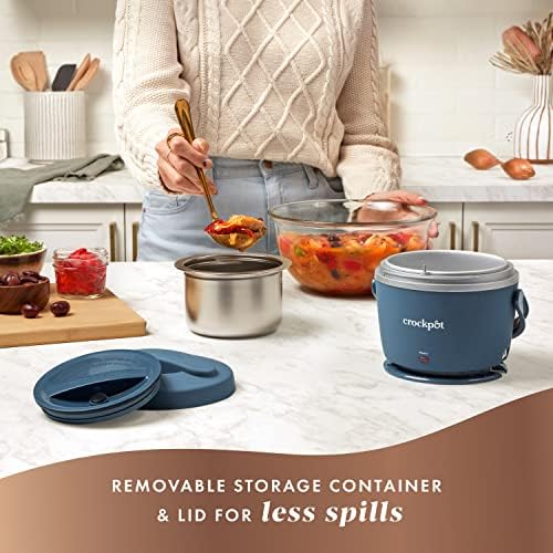 Crock-Pot Electric Lunch Box Food Warmer 20oz – Faded Blue e2h