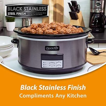 Crock-Pot 8 Quart Programmable Slow Cooker with Auto Warm lxh