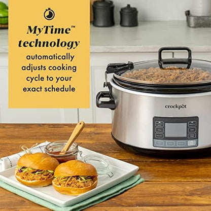 Crock-Pot 7 Quart Portable Programmable Slow Cooker with Timer 487