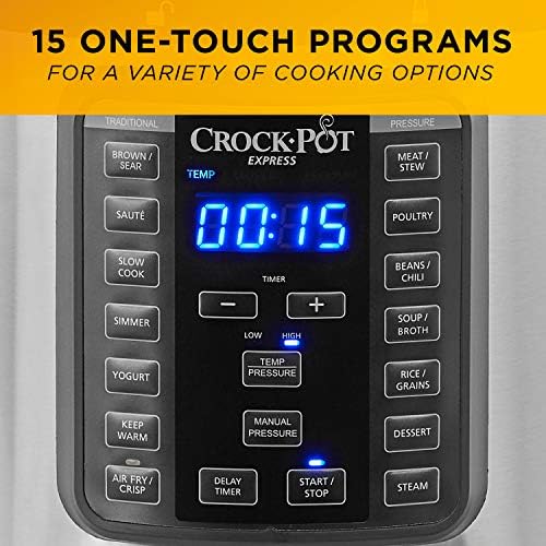 Crock-Pot Express Crisp 8 Quart 10-in-1 Pressure Cooker hmp