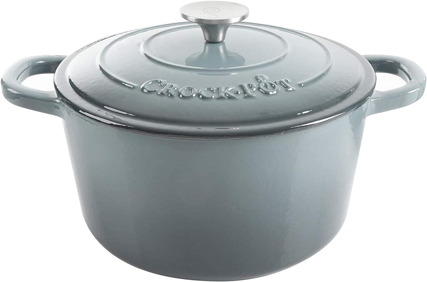 Crock-Pot 3 Quart Enameled Cast Iron Dutch Oven – Aqua r1f