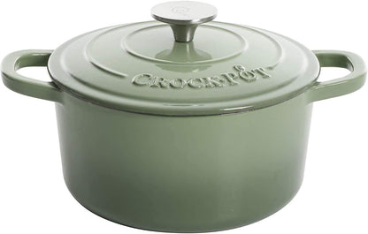 Crock-Pot 3 Quart Enameled Cast Iron Dutch Oven – Aqua r1f