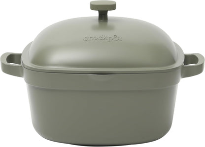 Crock-Pot 3 Quart Enameled Cast Iron Dutch Oven – Aqua r1f