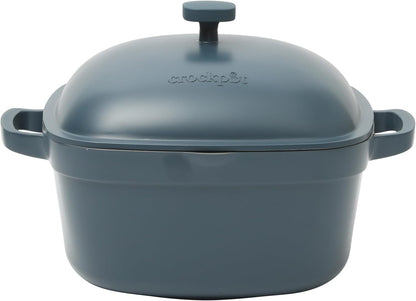 Crock-Pot 3 Quart Enameled Cast Iron Dutch Oven – Aqua r1f