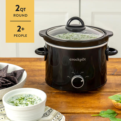Crock-Pot 2 Quart Mini Slow Cooker – Classic Compact Cooker cs2